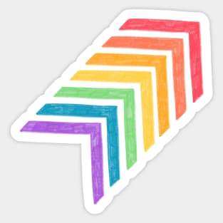 LGBT Pride Arrow Design Sticker